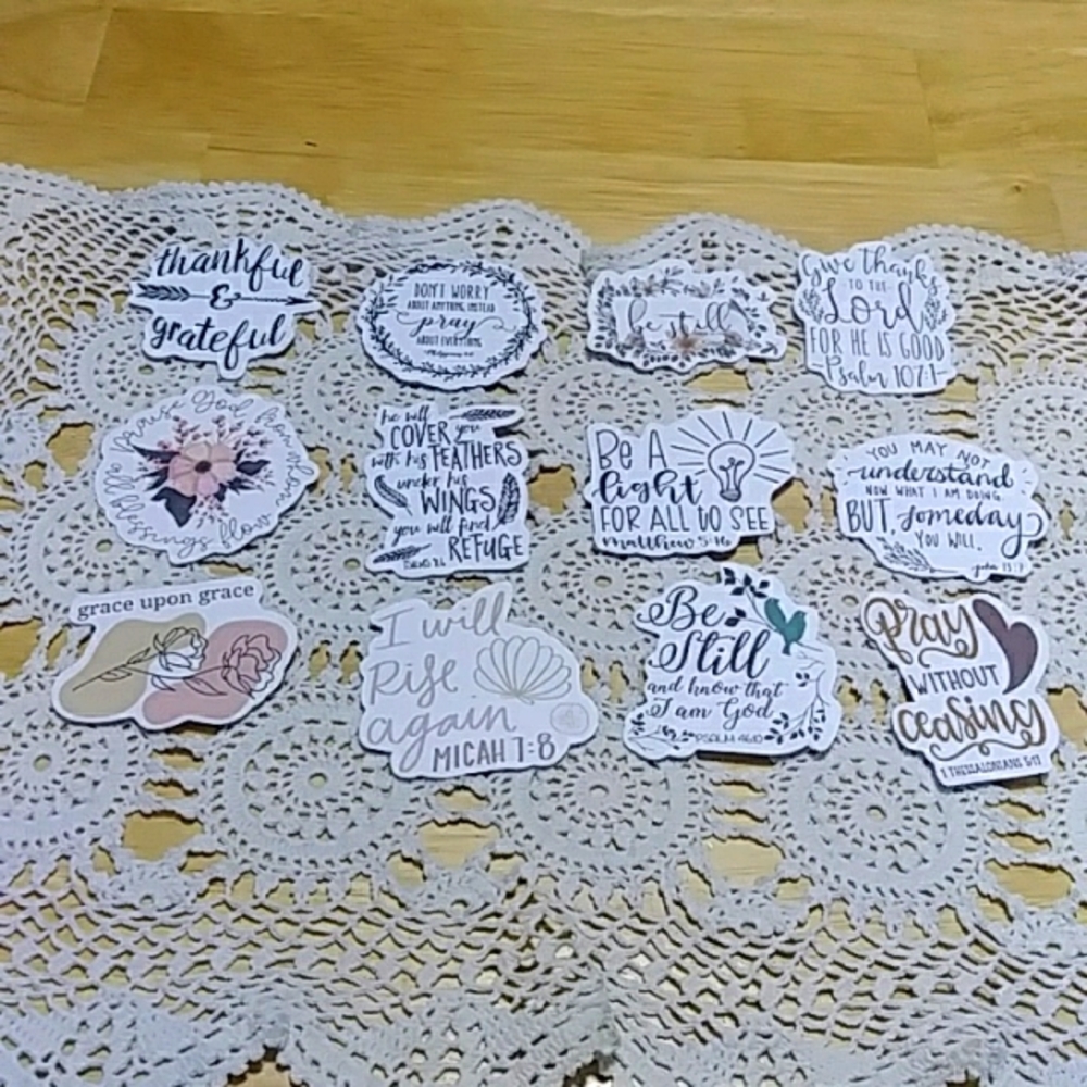 Stickers - Bible Quotes and Christian Inspiration Stickers Bundle